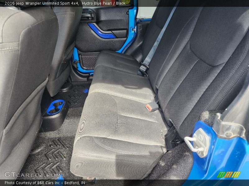 Hydro Blue Pearl / Black 2016 Jeep Wrangler Unlimited Sport 4x4