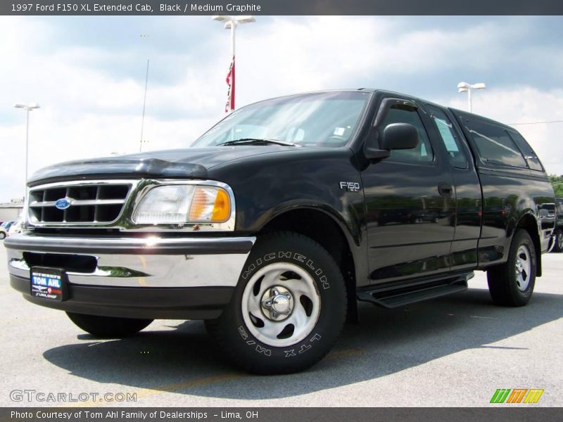 Black / Medium Graphite 1997 Ford F150 XL Extended Cab