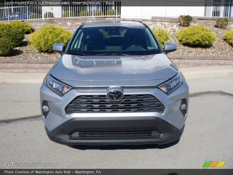 Silver Sky Metallic / Black 2020 Toyota RAV4 XLE Premium AWD