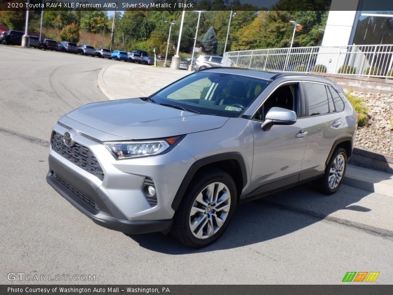 Silver Sky Metallic / Black 2020 Toyota RAV4 XLE Premium AWD