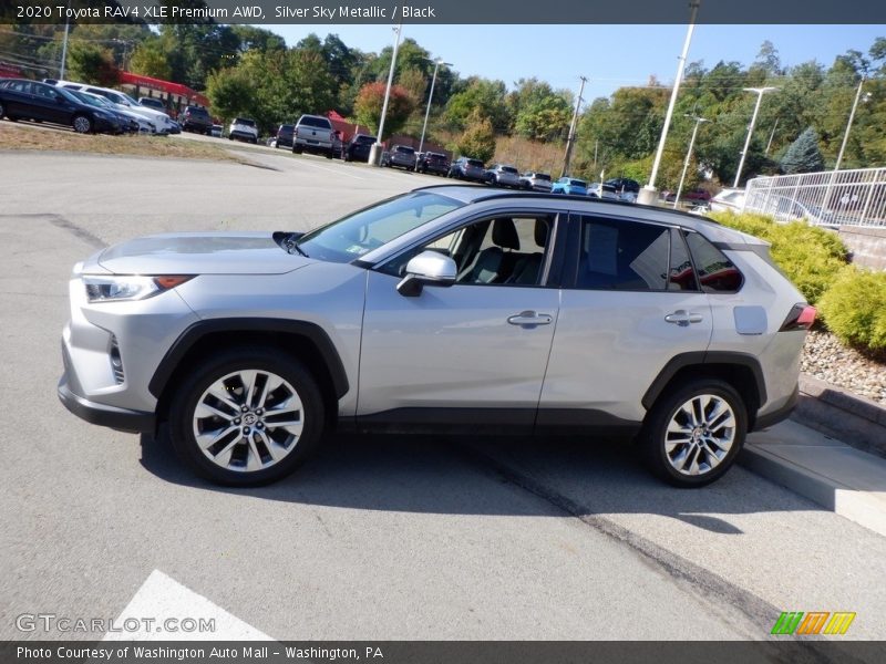 Silver Sky Metallic / Black 2020 Toyota RAV4 XLE Premium AWD