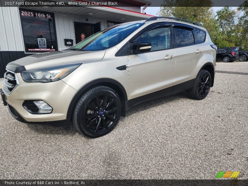White Gold / Charcoal Black 2017 Ford Escape Titanium 4WD