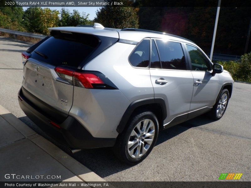Silver Sky Metallic / Black 2020 Toyota RAV4 XLE Premium AWD