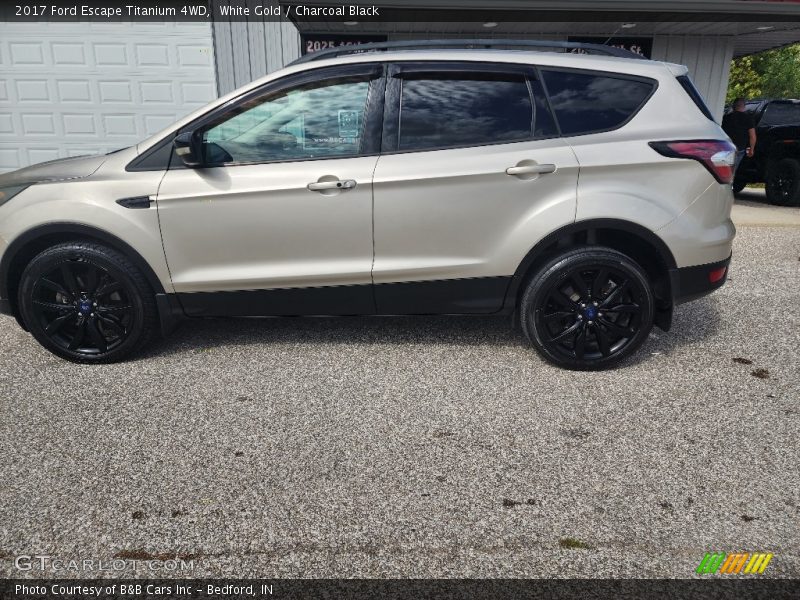 White Gold / Charcoal Black 2017 Ford Escape Titanium 4WD