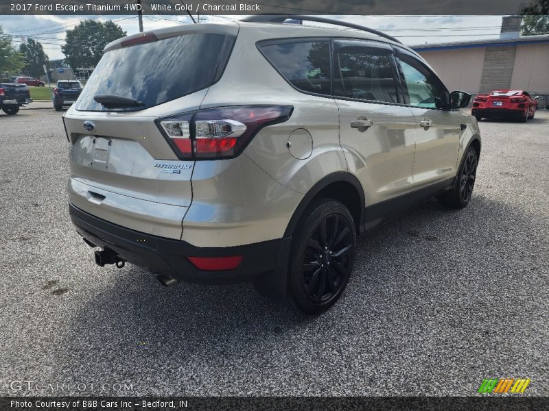 White Gold / Charcoal Black 2017 Ford Escape Titanium 4WD