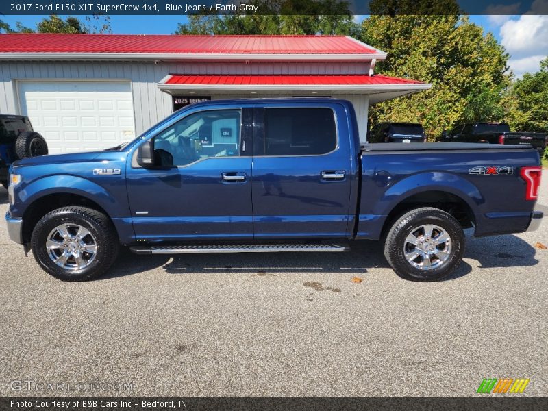 Blue Jeans / Earth Gray 2017 Ford F150 XLT SuperCrew 4x4