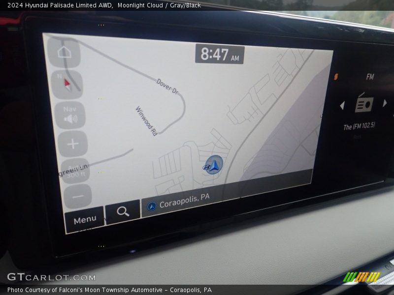 Navigation of 2024 Palisade Limited AWD