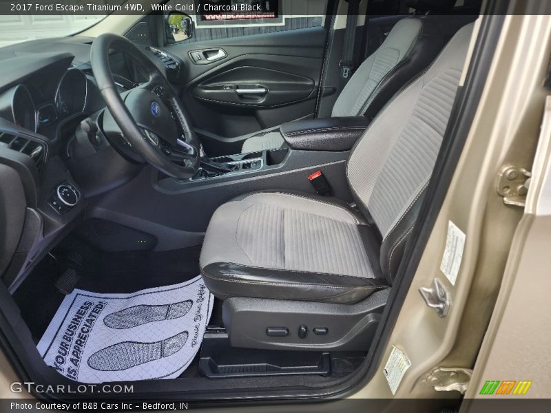 White Gold / Charcoal Black 2017 Ford Escape Titanium 4WD
