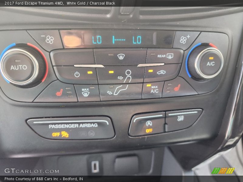 White Gold / Charcoal Black 2017 Ford Escape Titanium 4WD