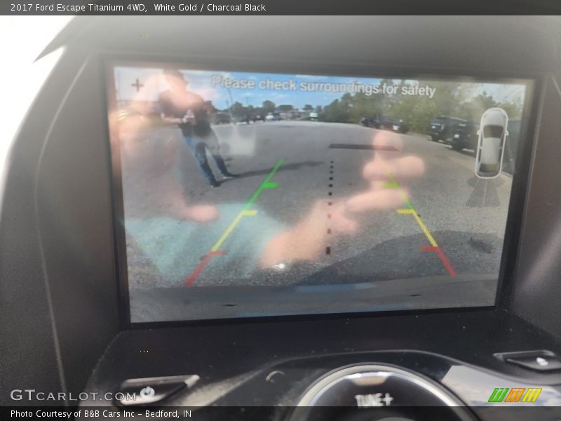 White Gold / Charcoal Black 2017 Ford Escape Titanium 4WD