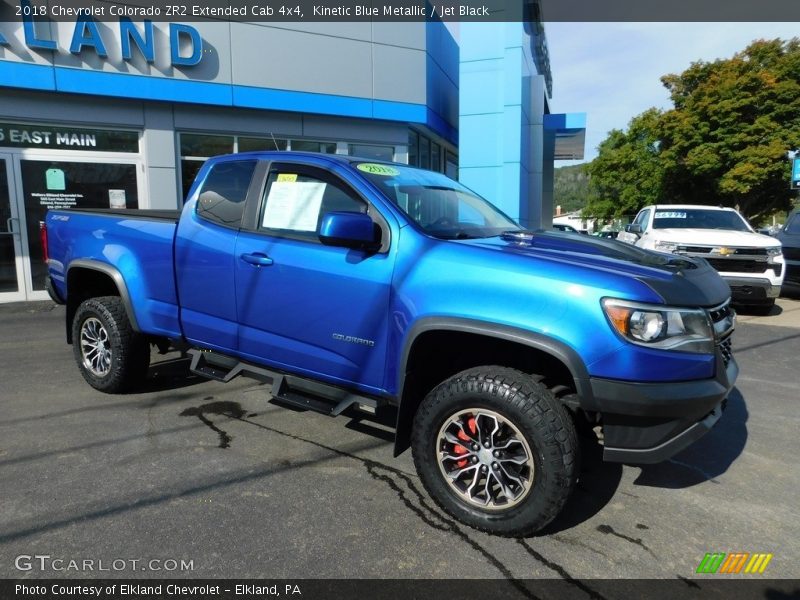 Kinetic Blue Metallic / Jet Black 2018 Chevrolet Colorado ZR2 Extended Cab 4x4