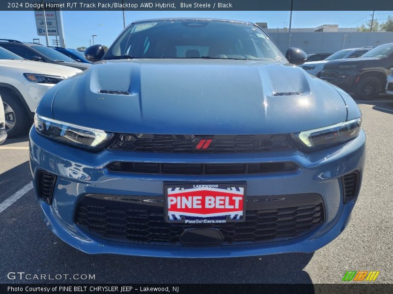 Blue Steele / Black 2024 Dodge Hornet R/T Track Pack/Blacktop AWD Hybrid