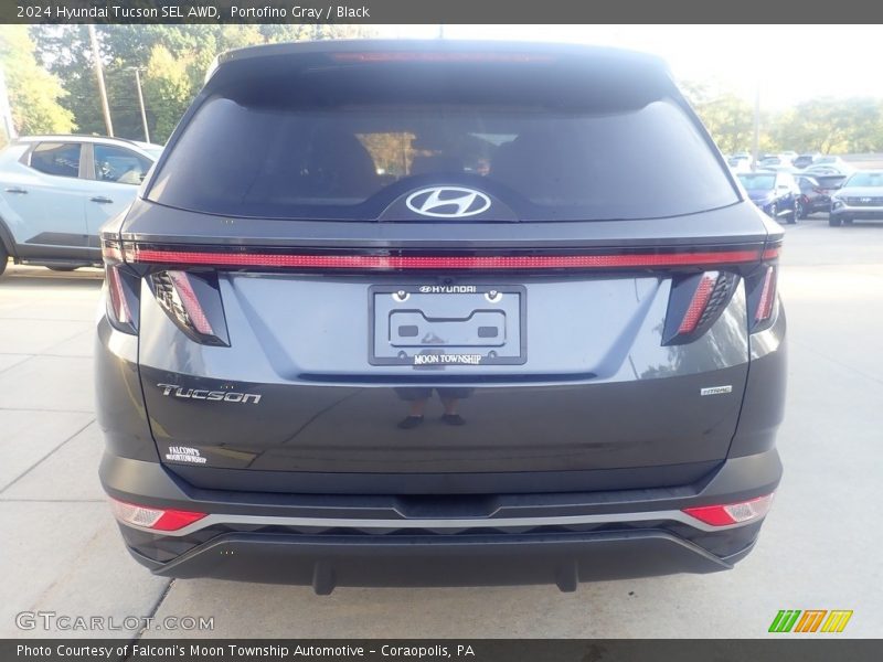 Portofino Gray / Black 2024 Hyundai Tucson SEL AWD