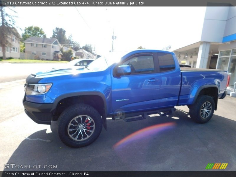 Kinetic Blue Metallic / Jet Black 2018 Chevrolet Colorado ZR2 Extended Cab 4x4
