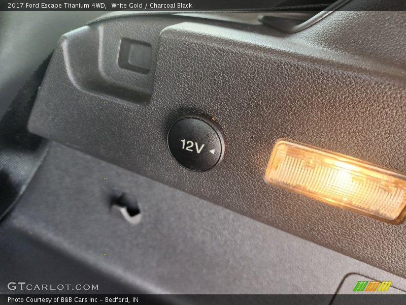 White Gold / Charcoal Black 2017 Ford Escape Titanium 4WD