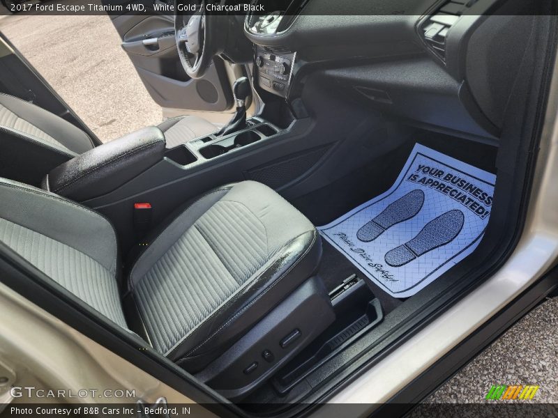 White Gold / Charcoal Black 2017 Ford Escape Titanium 4WD