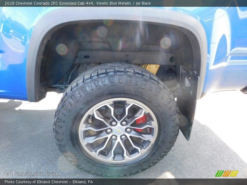 Kinetic Blue Metallic / Jet Black 2018 Chevrolet Colorado ZR2 Extended Cab 4x4
