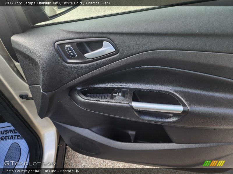 White Gold / Charcoal Black 2017 Ford Escape Titanium 4WD