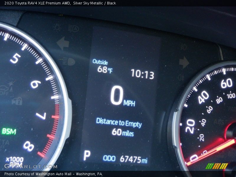 Silver Sky Metallic / Black 2020 Toyota RAV4 XLE Premium AWD