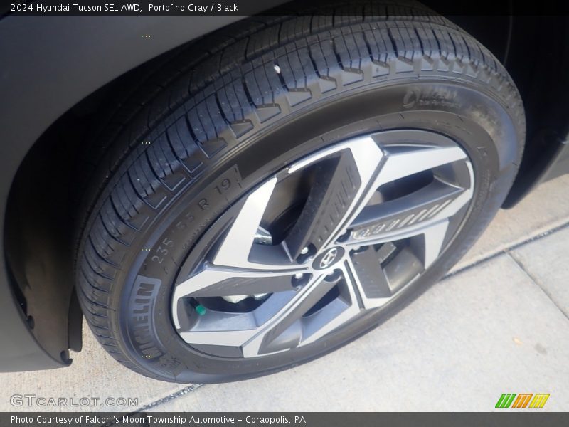 Portofino Gray / Black 2024 Hyundai Tucson SEL AWD