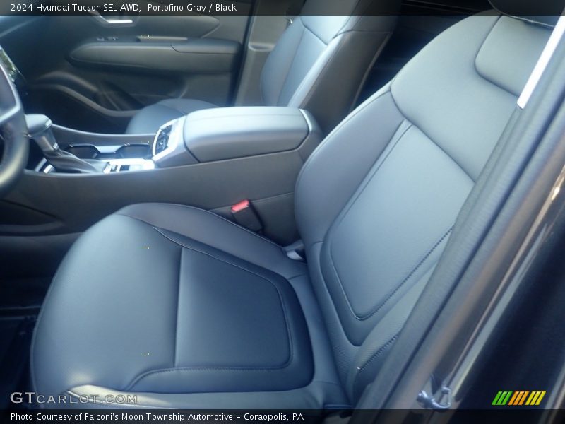 Portofino Gray / Black 2024 Hyundai Tucson SEL AWD