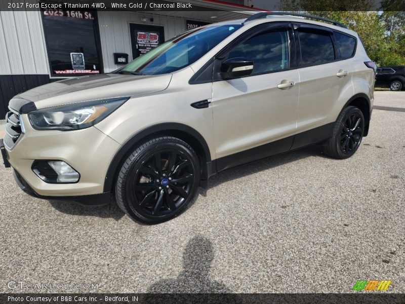 White Gold / Charcoal Black 2017 Ford Escape Titanium 4WD