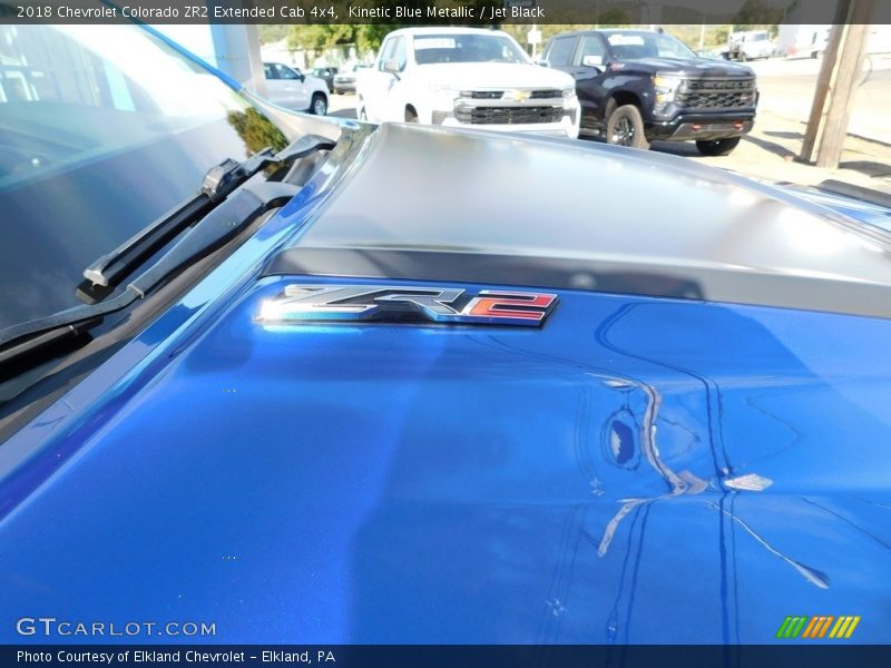 Kinetic Blue Metallic / Jet Black 2018 Chevrolet Colorado ZR2 Extended Cab 4x4