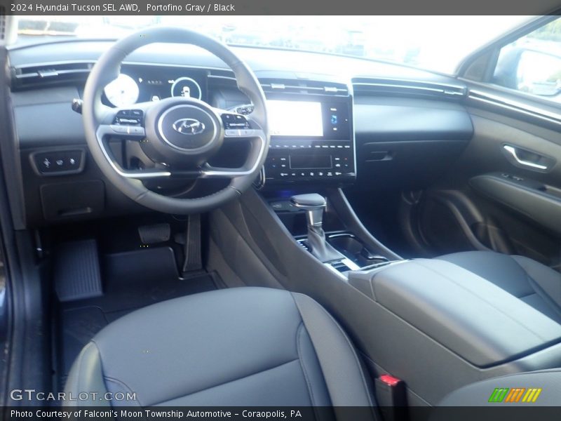 Portofino Gray / Black 2024 Hyundai Tucson SEL AWD
