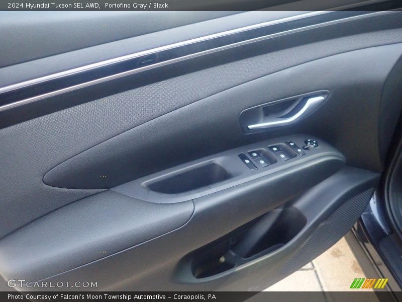 Portofino Gray / Black 2024 Hyundai Tucson SEL AWD