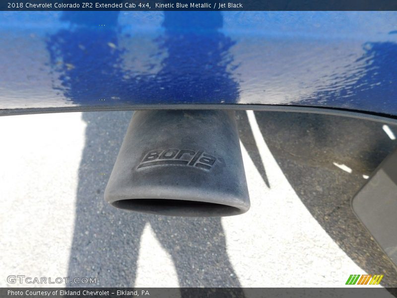 Kinetic Blue Metallic / Jet Black 2018 Chevrolet Colorado ZR2 Extended Cab 4x4