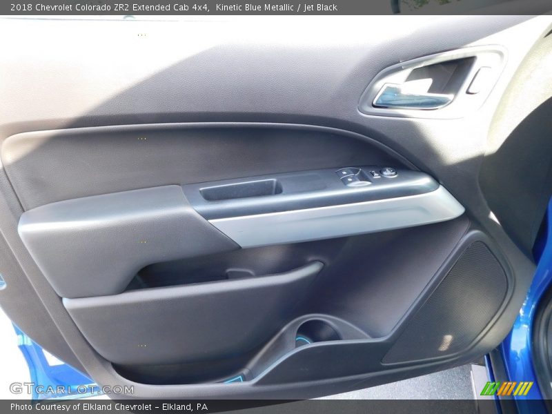 Kinetic Blue Metallic / Jet Black 2018 Chevrolet Colorado ZR2 Extended Cab 4x4