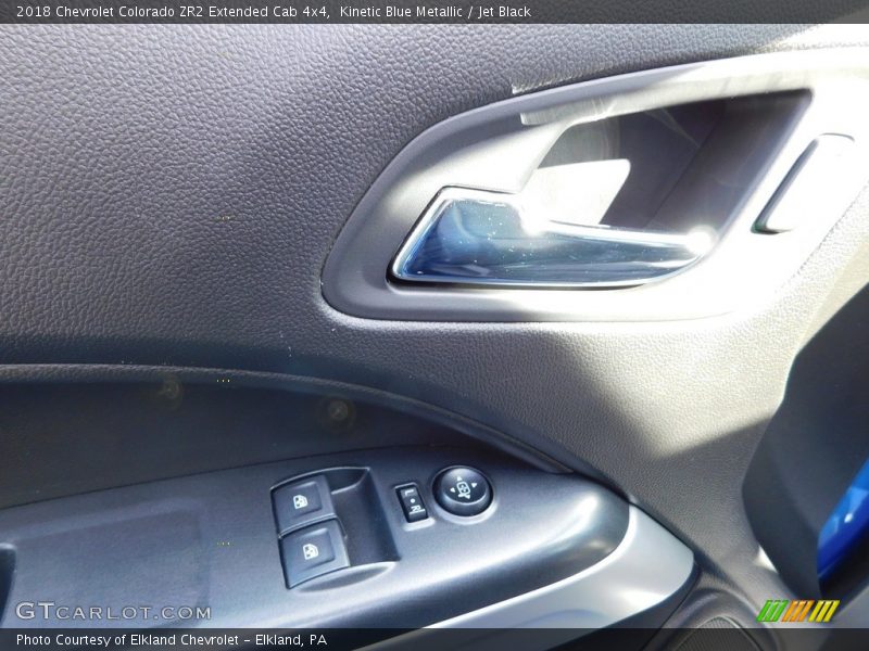 Kinetic Blue Metallic / Jet Black 2018 Chevrolet Colorado ZR2 Extended Cab 4x4
