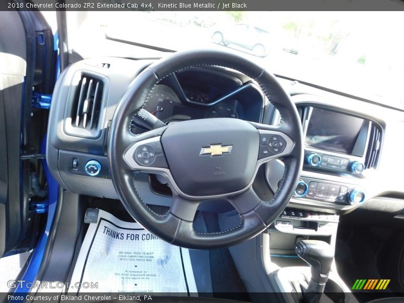 Kinetic Blue Metallic / Jet Black 2018 Chevrolet Colorado ZR2 Extended Cab 4x4