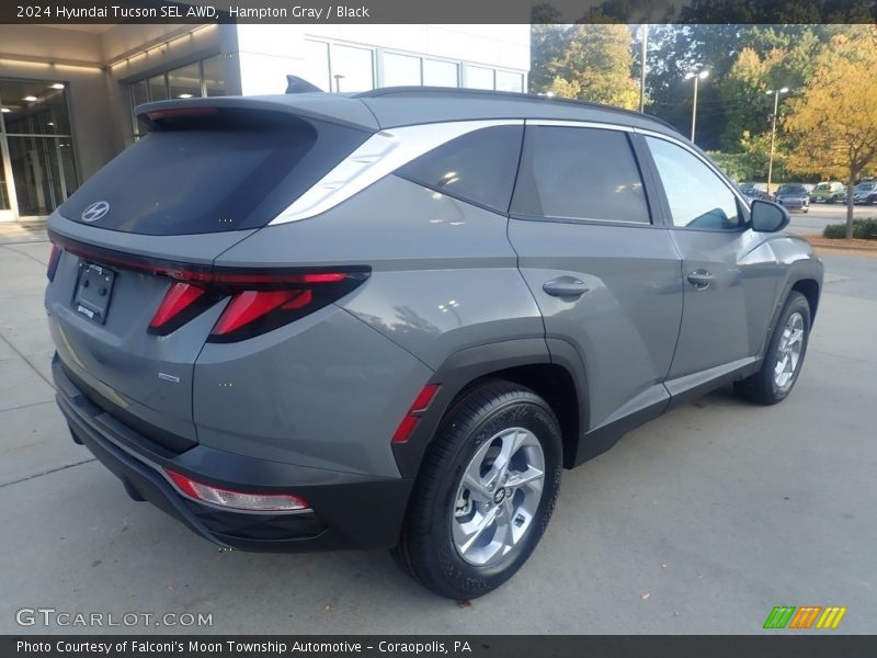 Hampton Gray / Black 2024 Hyundai Tucson SEL AWD