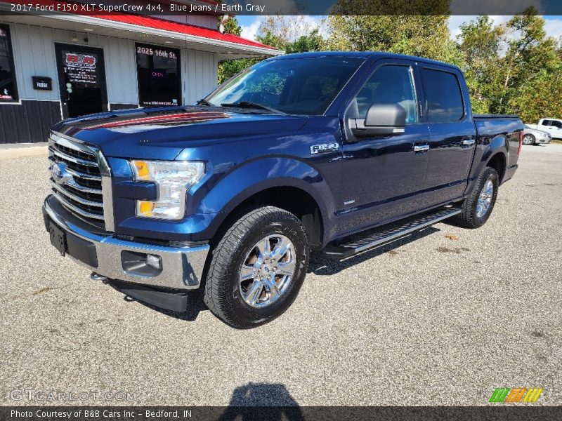 Blue Jeans / Earth Gray 2017 Ford F150 XLT SuperCrew 4x4
