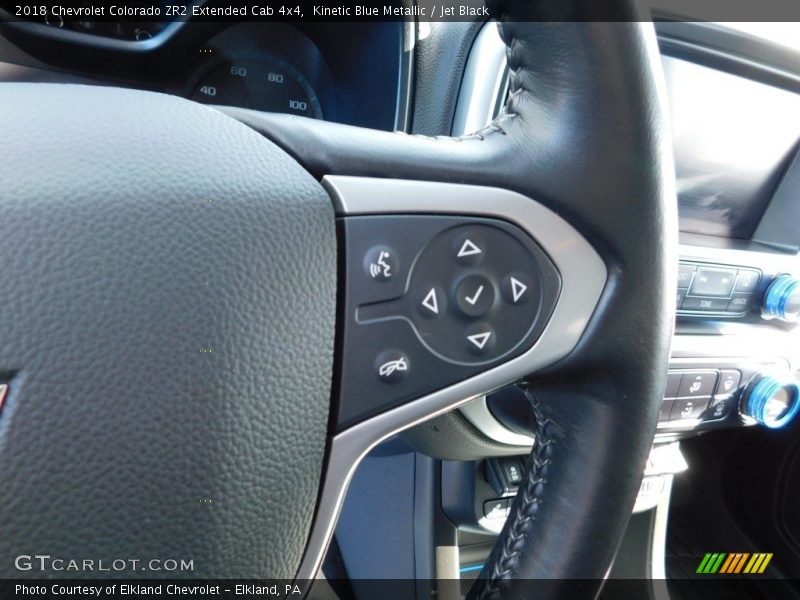 Kinetic Blue Metallic / Jet Black 2018 Chevrolet Colorado ZR2 Extended Cab 4x4