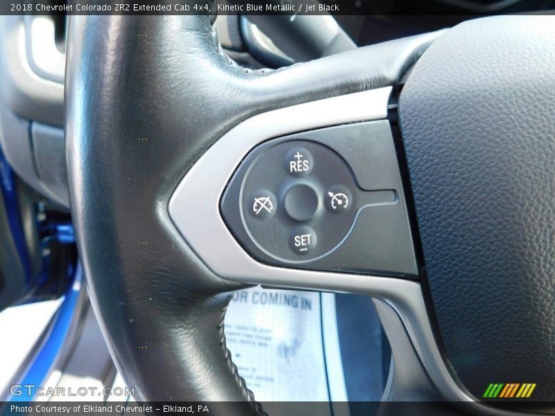 Kinetic Blue Metallic / Jet Black 2018 Chevrolet Colorado ZR2 Extended Cab 4x4