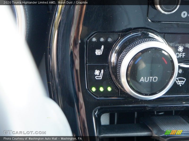 Controls of 2020 Highlander Limited AWD