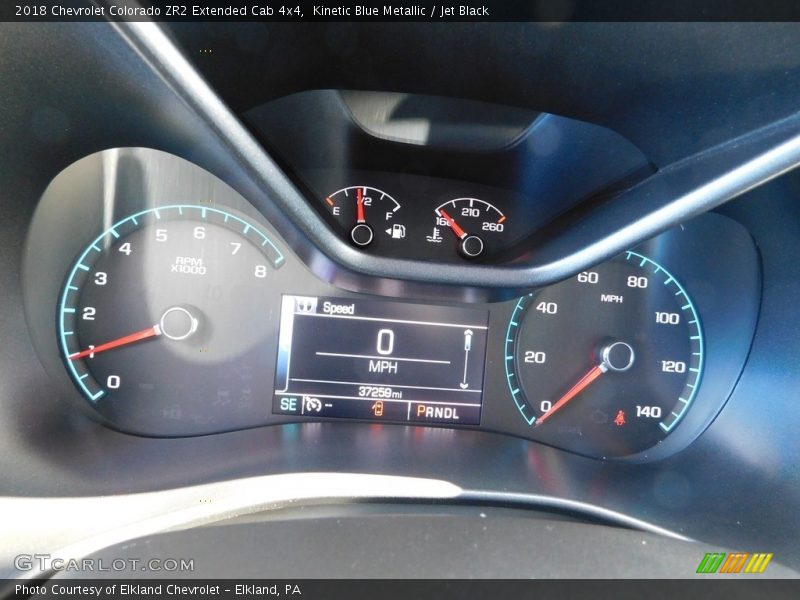 Kinetic Blue Metallic / Jet Black 2018 Chevrolet Colorado ZR2 Extended Cab 4x4