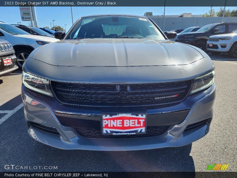 Destroyer Gray / Black 2023 Dodge Charger SXT AWD Blacktop