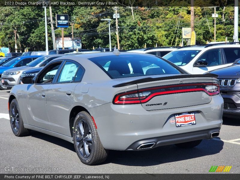 Destroyer Gray / Black 2023 Dodge Charger SXT AWD Blacktop