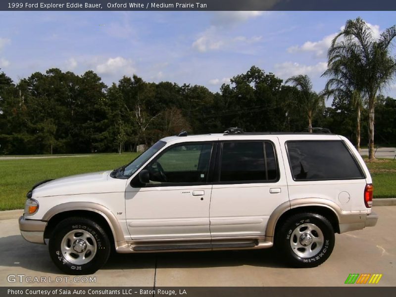 Oxford White / Medium Prairie Tan 1999 Ford Explorer Eddie Bauer