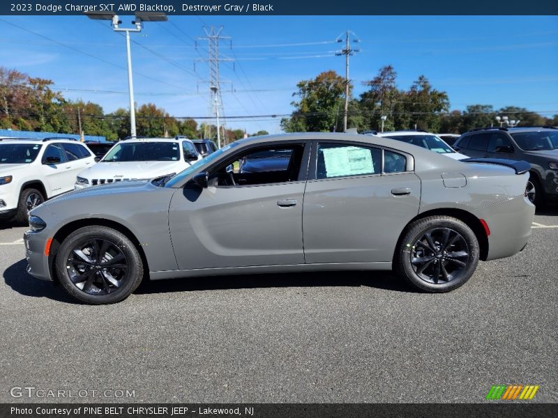 Destroyer Gray / Black 2023 Dodge Charger SXT AWD Blacktop