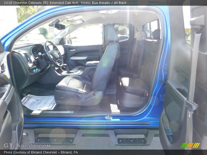 Kinetic Blue Metallic / Jet Black 2018 Chevrolet Colorado ZR2 Extended Cab 4x4