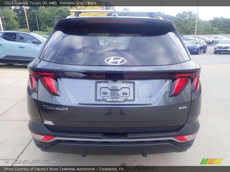 Portofino Gray / Black 2024 Hyundai Tucson SEL AWD