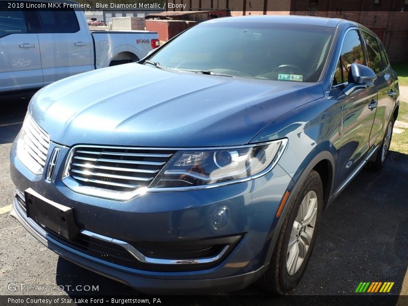 Blue Diamond Metallic / Ebony 2018 Lincoln MKX Premiere