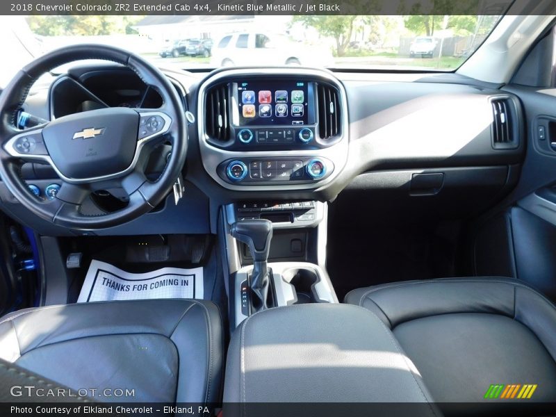 Kinetic Blue Metallic / Jet Black 2018 Chevrolet Colorado ZR2 Extended Cab 4x4