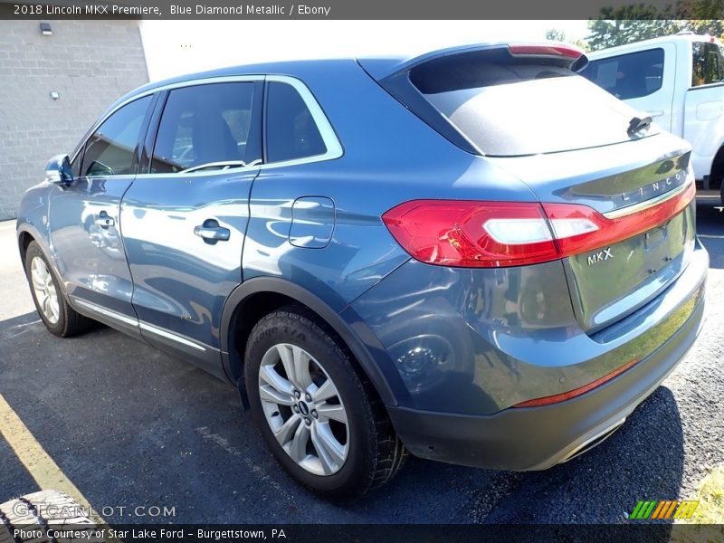 Blue Diamond Metallic / Ebony 2018 Lincoln MKX Premiere