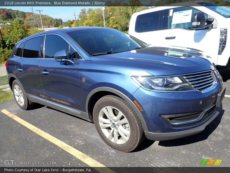 Blue Diamond Metallic / Ebony 2018 Lincoln MKX Premiere