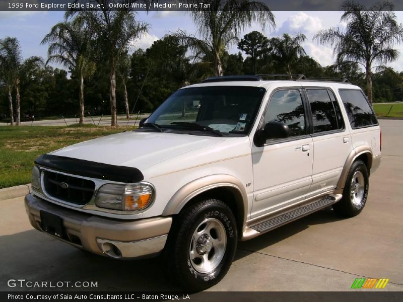 Oxford White / Medium Prairie Tan 1999 Ford Explorer Eddie Bauer